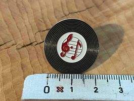Vintage Vinyl Pins  / Pins vintage vinyle et notes musique