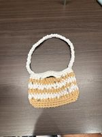 Borsa uncinetto con conchiglie fatta a mano