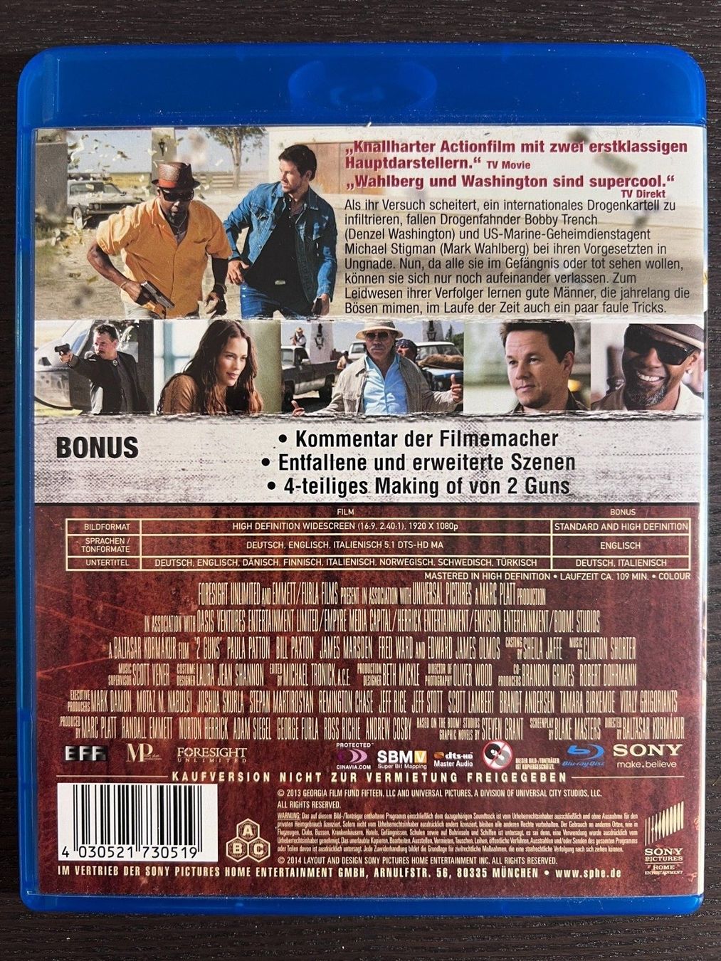 Tutti i DVDs: 2 Guns – Usato da Zürich venduto da Blu-ray_ZH 1
