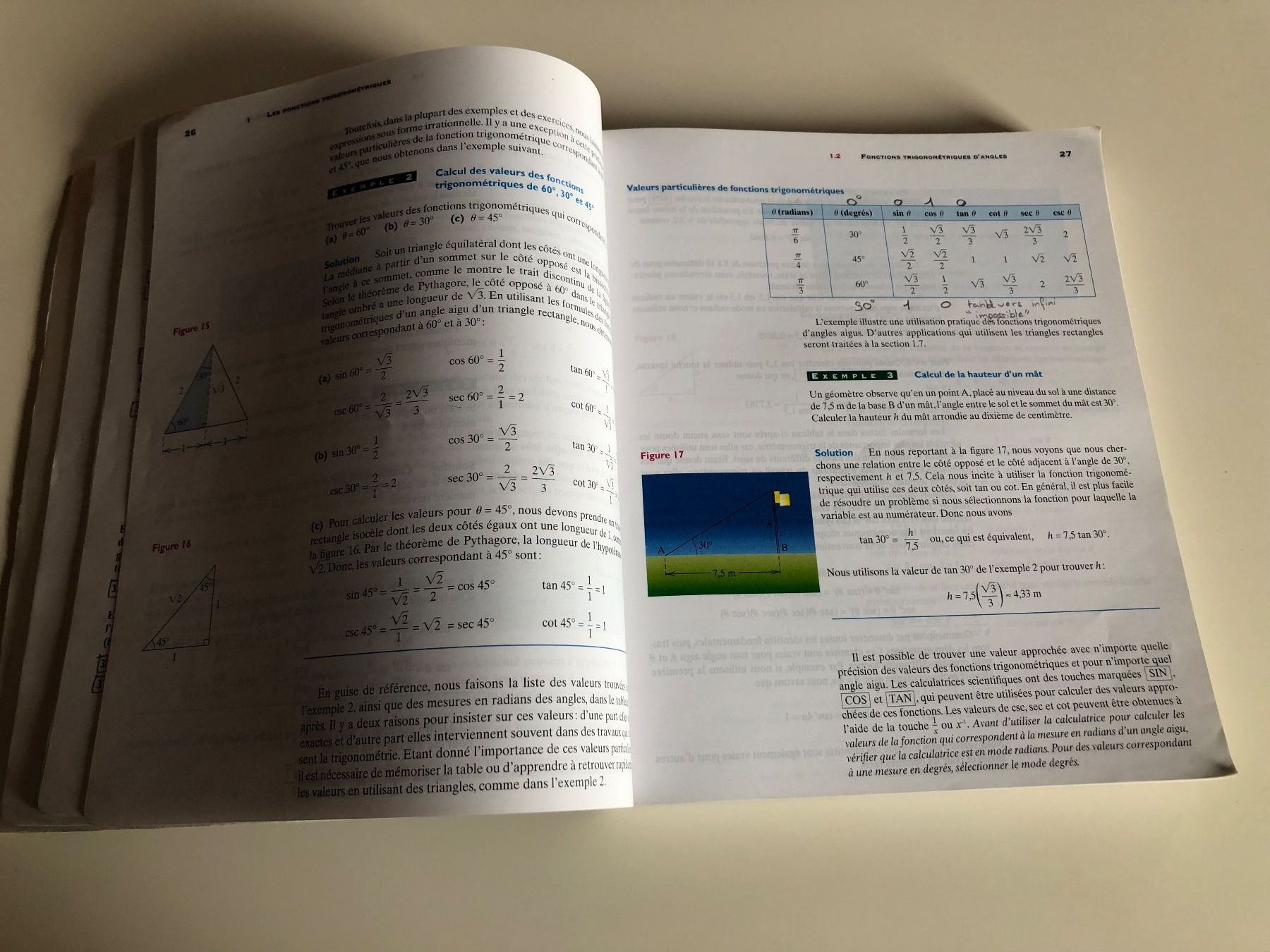 Bücher: Trigonometrie Géometrie Vectorielle et Géometrie Analytique – Gebraucht aus St-Aubin FR von Tiweety 3