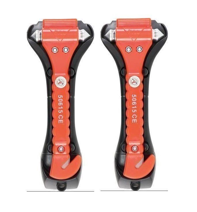 Arvoni 2-in-1 Nothammer Mit Gurtschneider - Lebensrettendes Set Für Auto & Bus