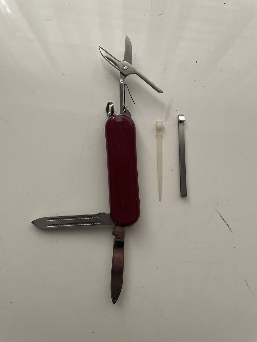 Coltelli tascabile: F 025 ) Taschen - Sackmesser mit Schere – Usato da Diepoldsau venduto da Ganthammer 1