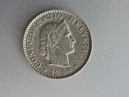 20 Rappen, Jahrgang 1954