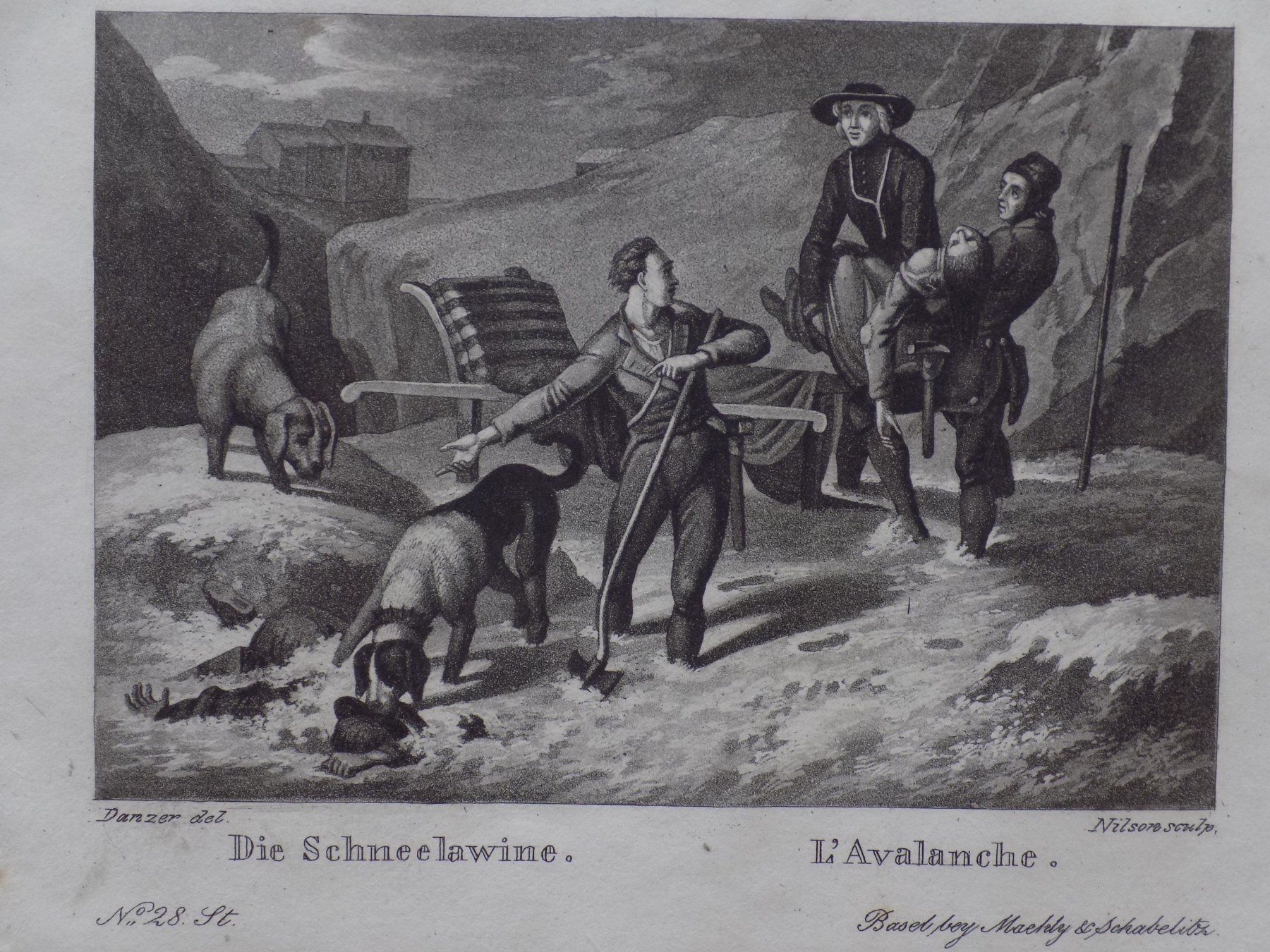 Gravures: L'avalanche Valais Bourg-St-Pierre – D'occasion à Risch par Rischli15 1