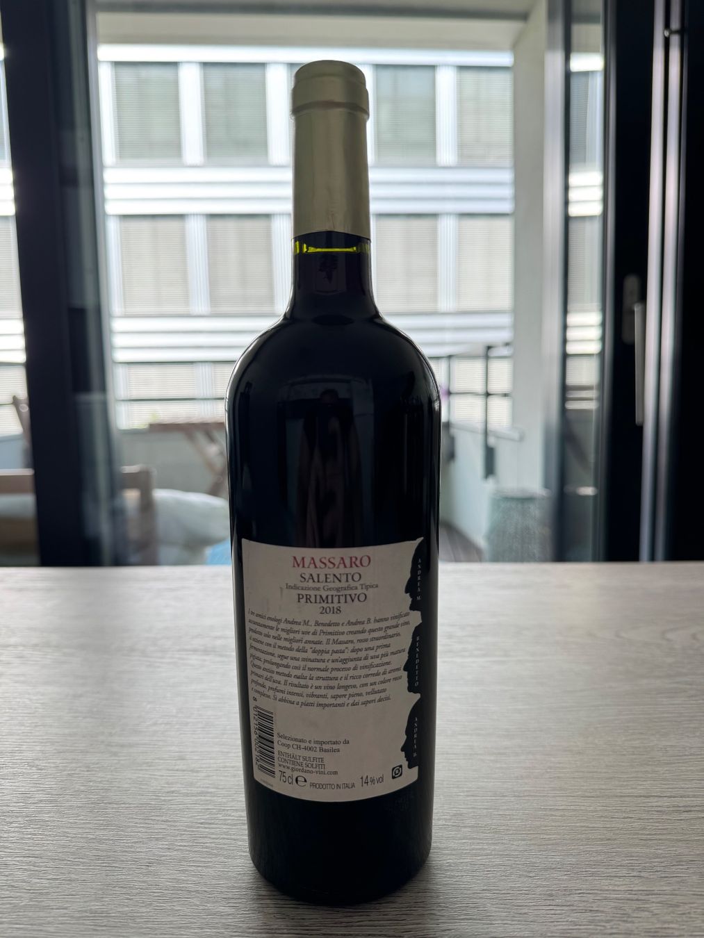 Vino: 4 bottles Giordano - Primitivo Salento “Massaro” – Nuovo (secondo la descrizione) da Zürich venduto da giu_w6vf 4