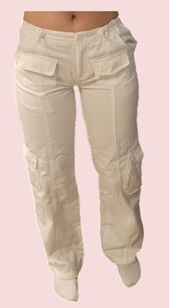 BRAND MELVILLE Pantalon - Cargo blanc - Taille XS-S