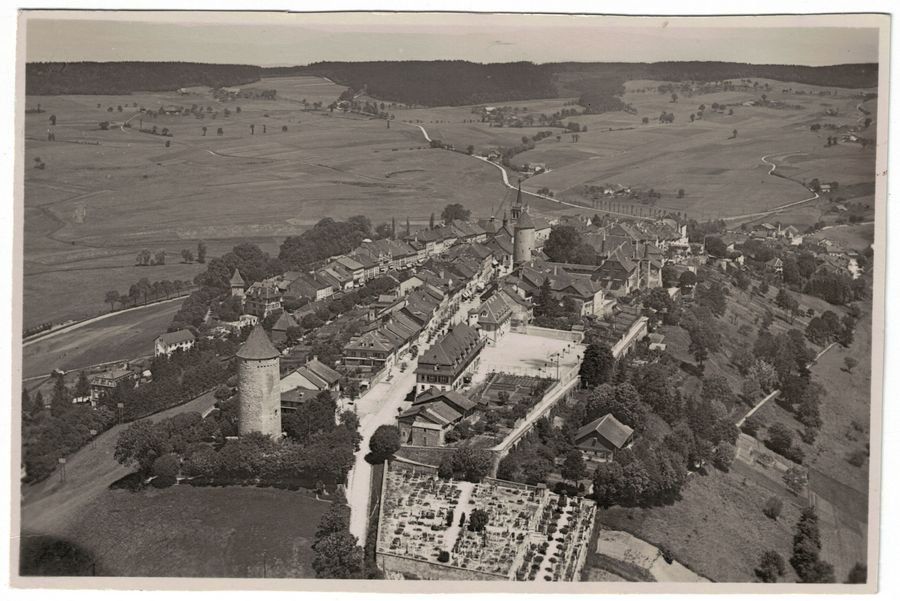 Carte Postale Ancienne - Digne, Vue Aérienne - C.A.P - Format Standard - Originale