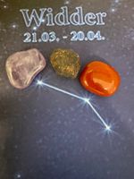 3 Glücksteine für Sternzeichen  Widder