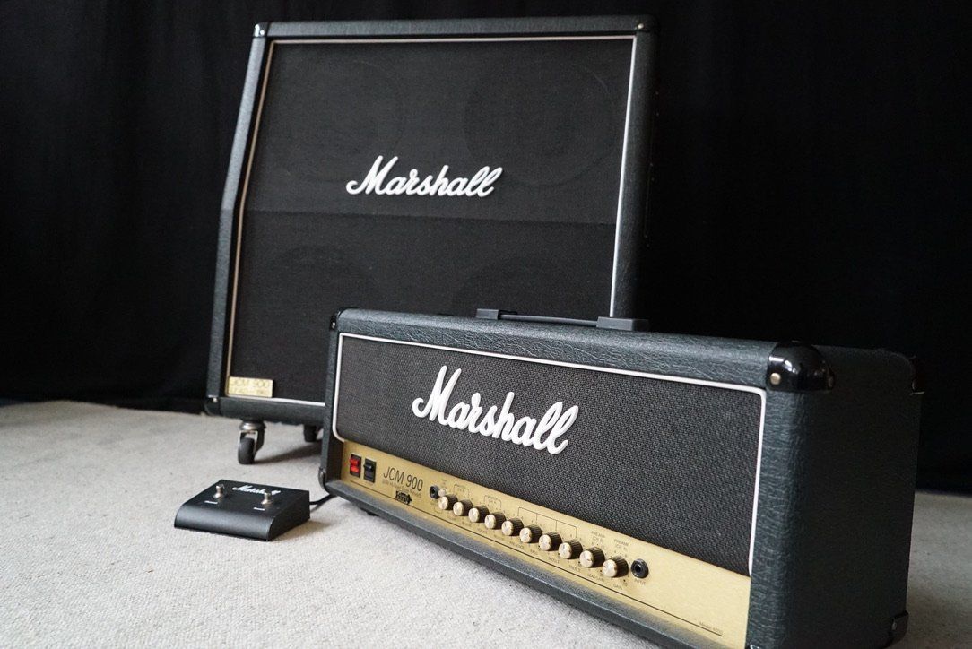 Marshall Amplificatori: Marshall JCM 900 Model 4500 & 4x12" Speaker Cabinet – Usato da Ortschwaben venduto da Musictrade