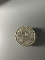 50 Rappen 1955 CHF Münze guter Zustand