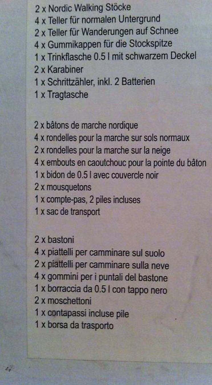 Bastoncini da trekking: Wanderstöcke- Walking Stöcke Set – Nuovo e nell'imballaggio originale da Rabius venduto da bri_ca76 2