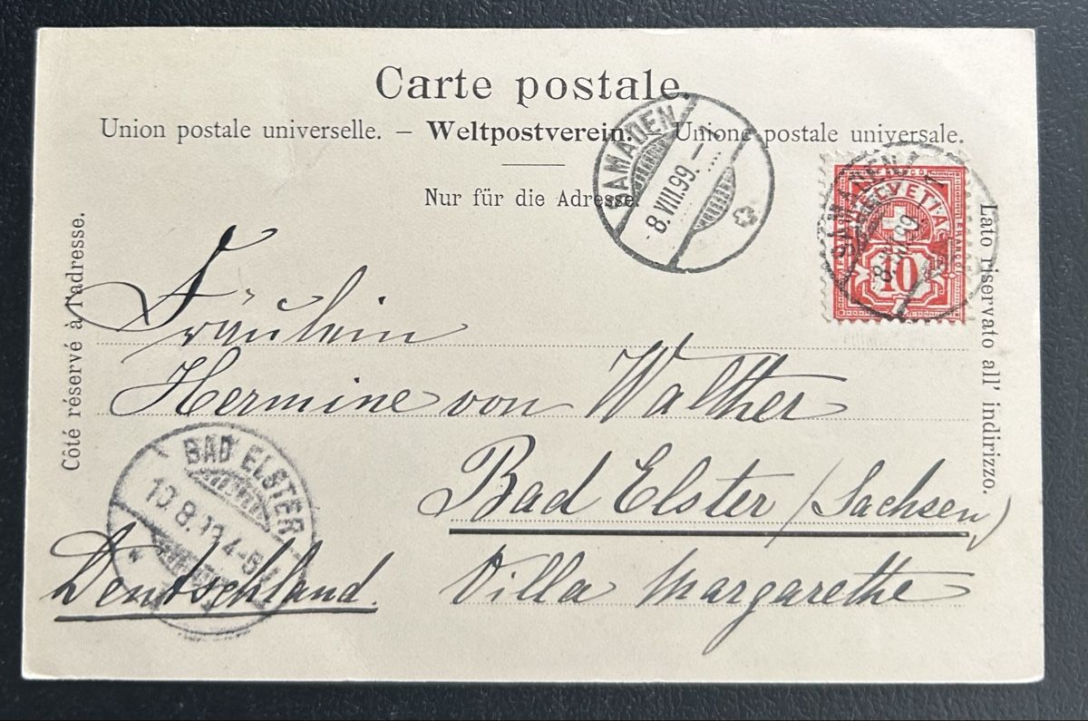 Cartes postales: Gruss aus Samaden  – D'occasion à Horw par Tellbub 1
