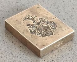 Siegelstempel, Petschaft mit heraldischem Familienwappen
