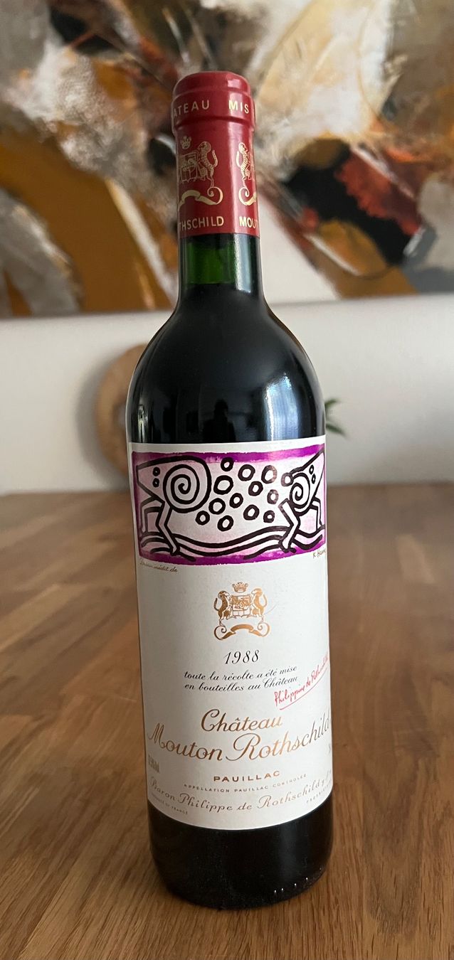 Mouton Rothschild Vino: 1 Fl. Mouton Rothschild 1988 – Nuovo e nell'imballaggio originale da Birmensdorf ZH venduto da Zielasco