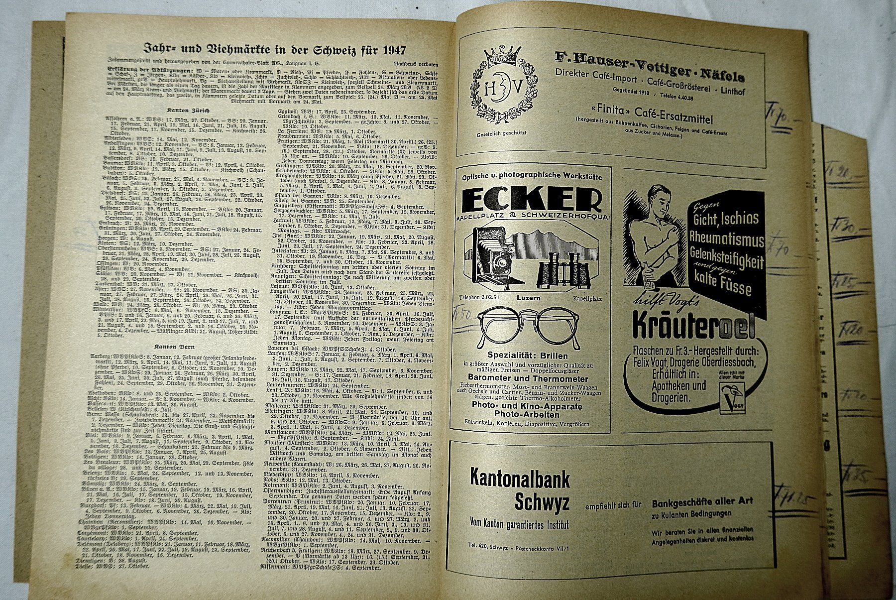 Kalender: Benziger's Einsiedler Kalender 1947 – Gebraucht aus Baar von 2cvbaar 2