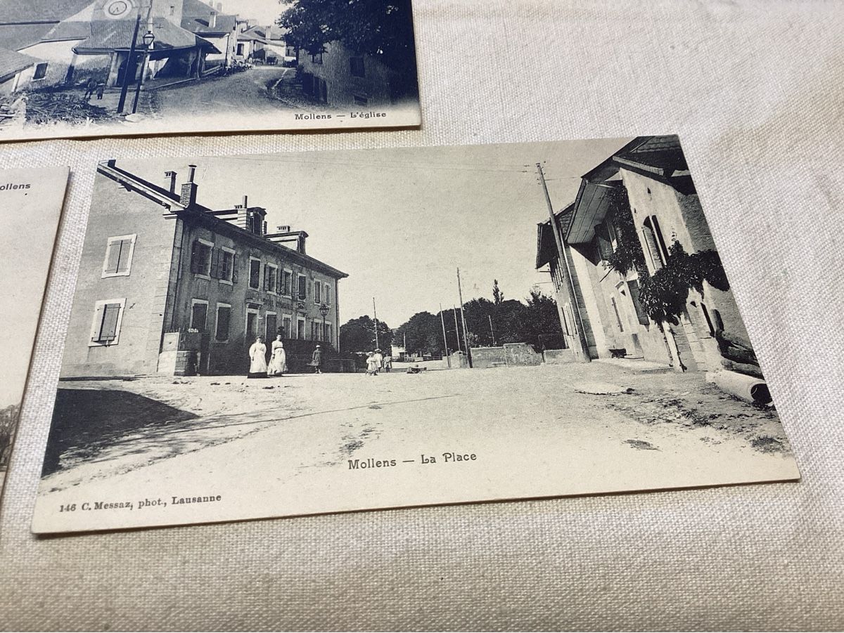 Cartoline postali: Mollens 3 cartes différentes vers 1915 – Usato da Luc (Ayent) venduto da Rebouille 3