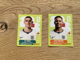 ENG14, ENG16 Sticker WM 2026 Phil Foden Morgan Rogers neu