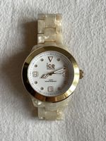 Ice Watch Damenuhr Perlmutweiss gold