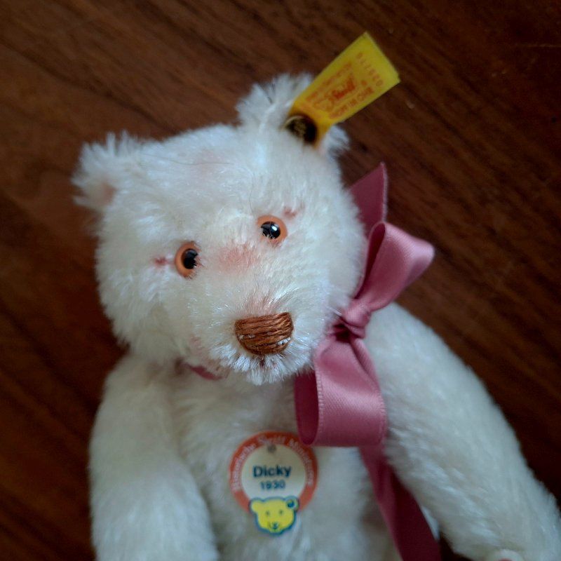Steiff Giocattoli: Steiff Dicky 1930 - Replica 1993/95, 16 cm – Usato da Weggis venduto da Mylemontree 2
