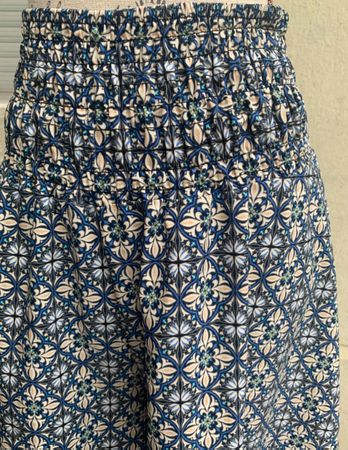 Originale jupe-culotte confort taille élastique froncé t.S-M
