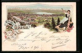 Vorläufer-Lithographie Zürich, 1895, G