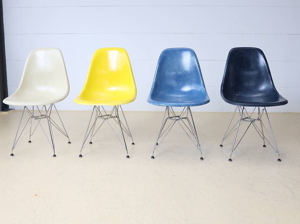 Herman Miller Sedie: Eames Fiberglas Stühle von Hermann Miller, Eiffel Base – Usato da Meinisberg venduto da atelier_TILIJA 7