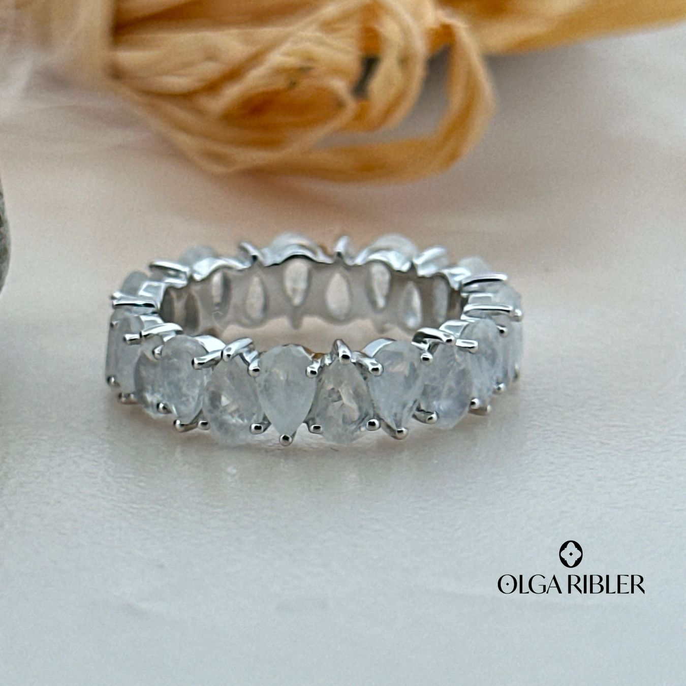 Olga Ribler Bagues: Memory Ring mit Regenbogen-Mondstein Grösse 56 – Neuf (Voir description) à Luzern par byolgaribleroutlet 4