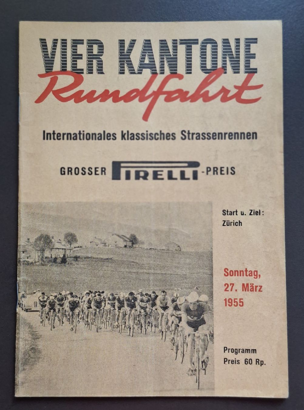 Riviste & Magazine: Vier Kantone Rundfahrt Programm 1955 guter Zustand – Usato da Siebnen venduto da Leissav 7
