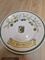 Dekorative Keramikteller F.lli Galantino Olive Dekor