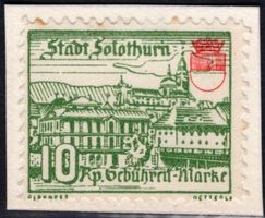10 Rp. Fiskalmarke der Stadt SOLOTHURN