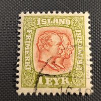 Island alte briefmarke
