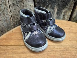 DENO Echtleder Schuhe gr 25 Neu Blau/Silber(842) AUSVERKAUF!