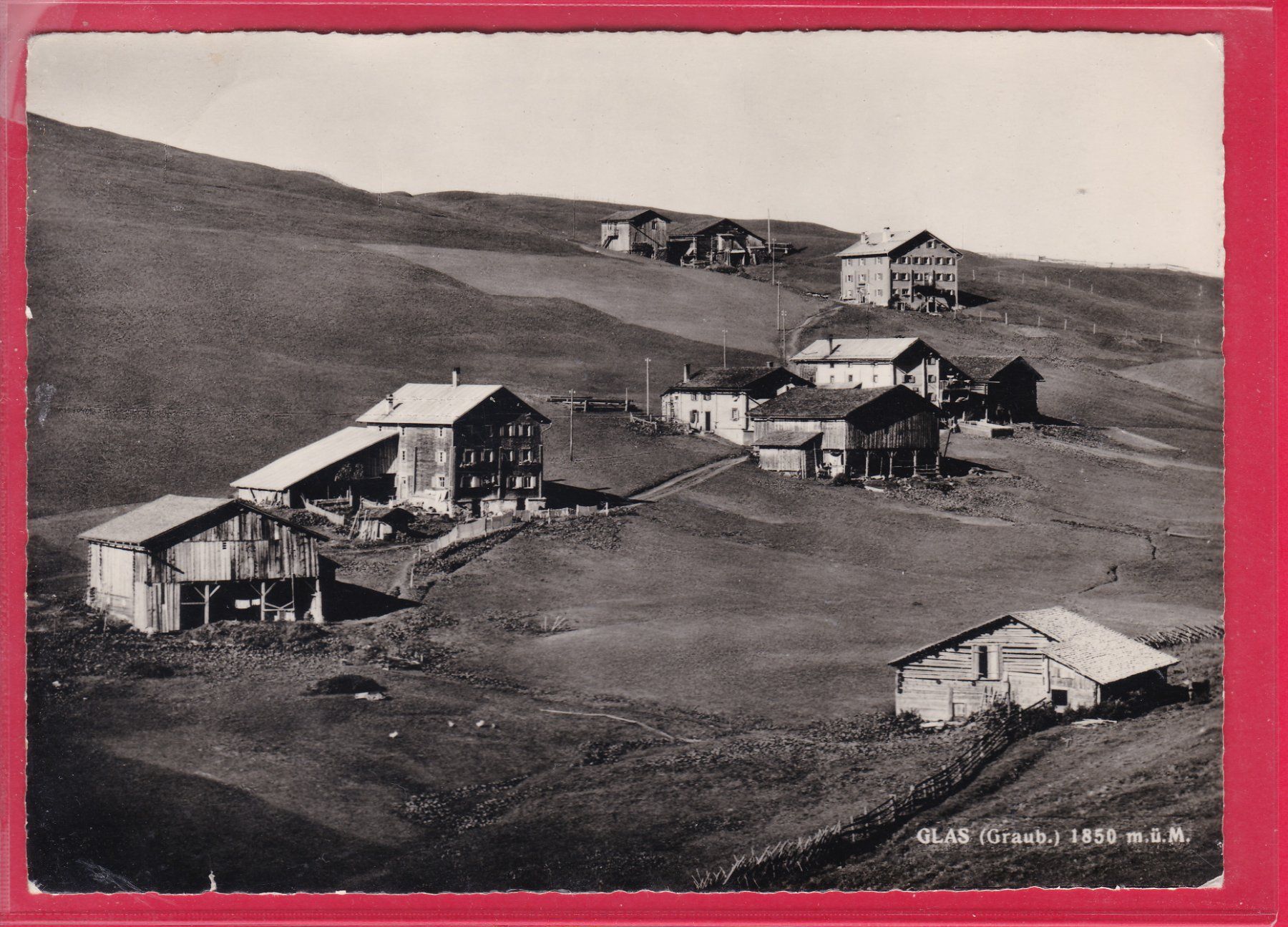 Cartoline postali: GLAS 1850m, GASTHAUS BEVERIN, 8.8.1960 – Usato da Oberrieden venduto da Gebirgsstelze