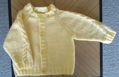 Babyjäckchen_07, neu, handgestrickt