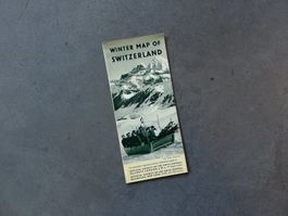 Winter Map of Switzerland, 1938