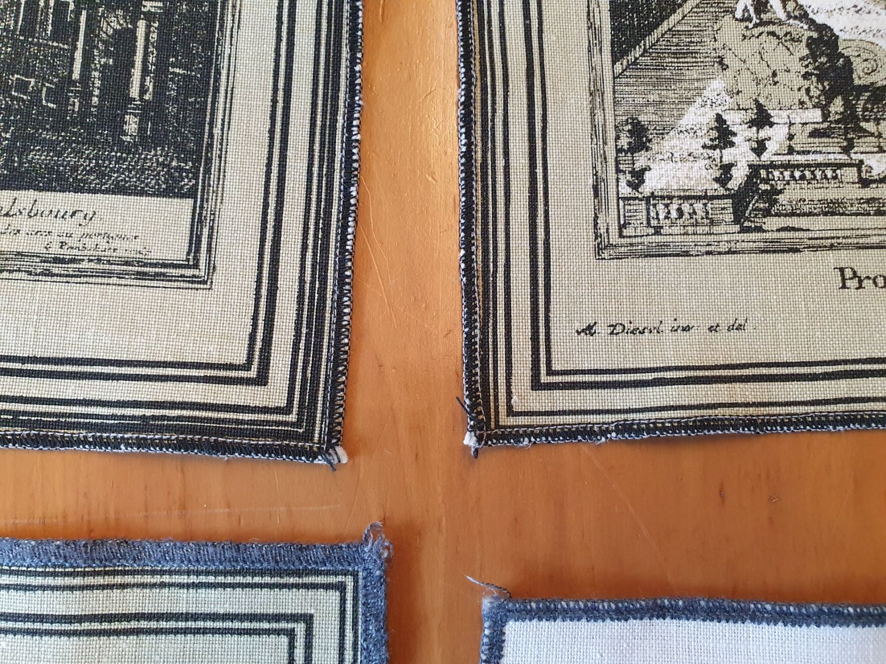 Set di tavolo e panche: 6 Sets Stoff-Tischsets mit Stadtansichten – Usato da Thalwil venduto da meinverkauf 5