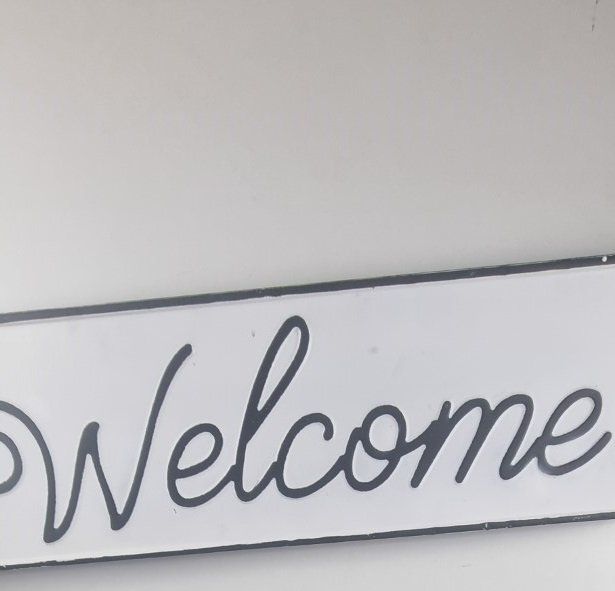 Insegne: Schönes Blechschild Welcome – Usato da Flums venduto da Flumsantik 1