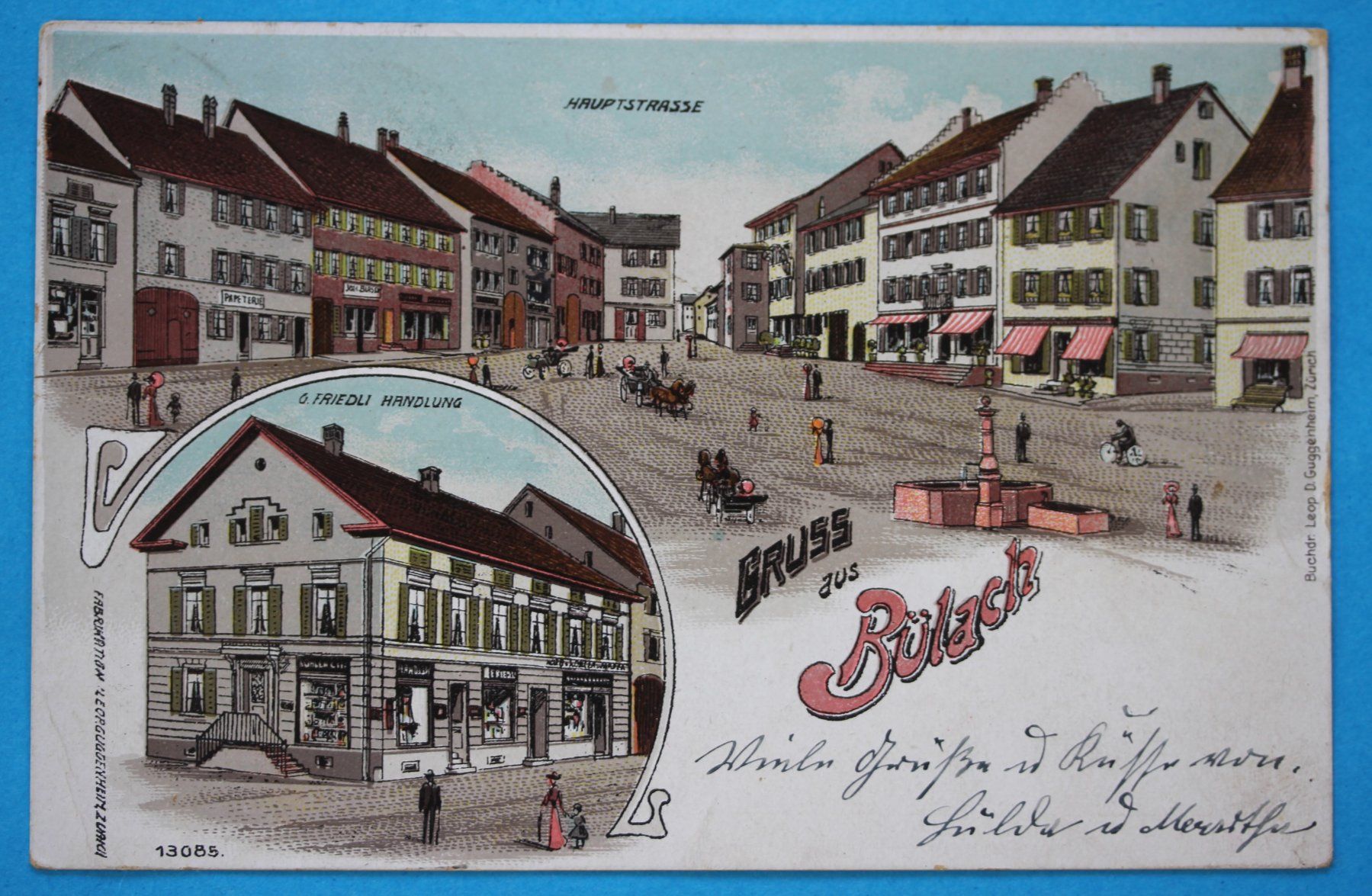 Cartoline postali: BüLACH LITHO AK – Usato da Lotzwil venduto da pirolh