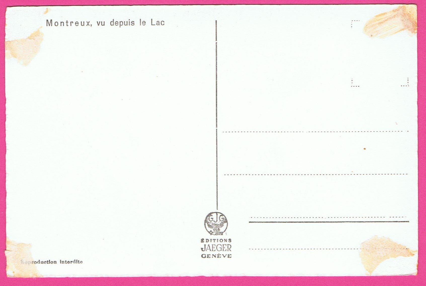Cartoline postali: Montreux vu depuis le Lac – Usato da Einsiedeln venduto da dillie 1