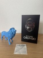Richard Orlinski Löwe Skulptur blau gebraucht Zustand