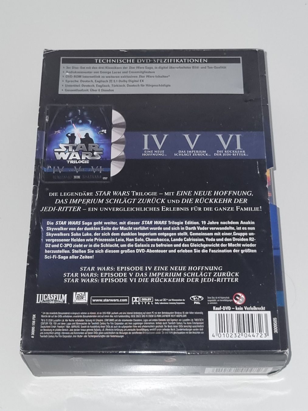 Tutti i DVDs: DVD: Star Wars Trilogie - Teil IV - VI – Usato da Ehrendingen venduto da Thomas_2 5