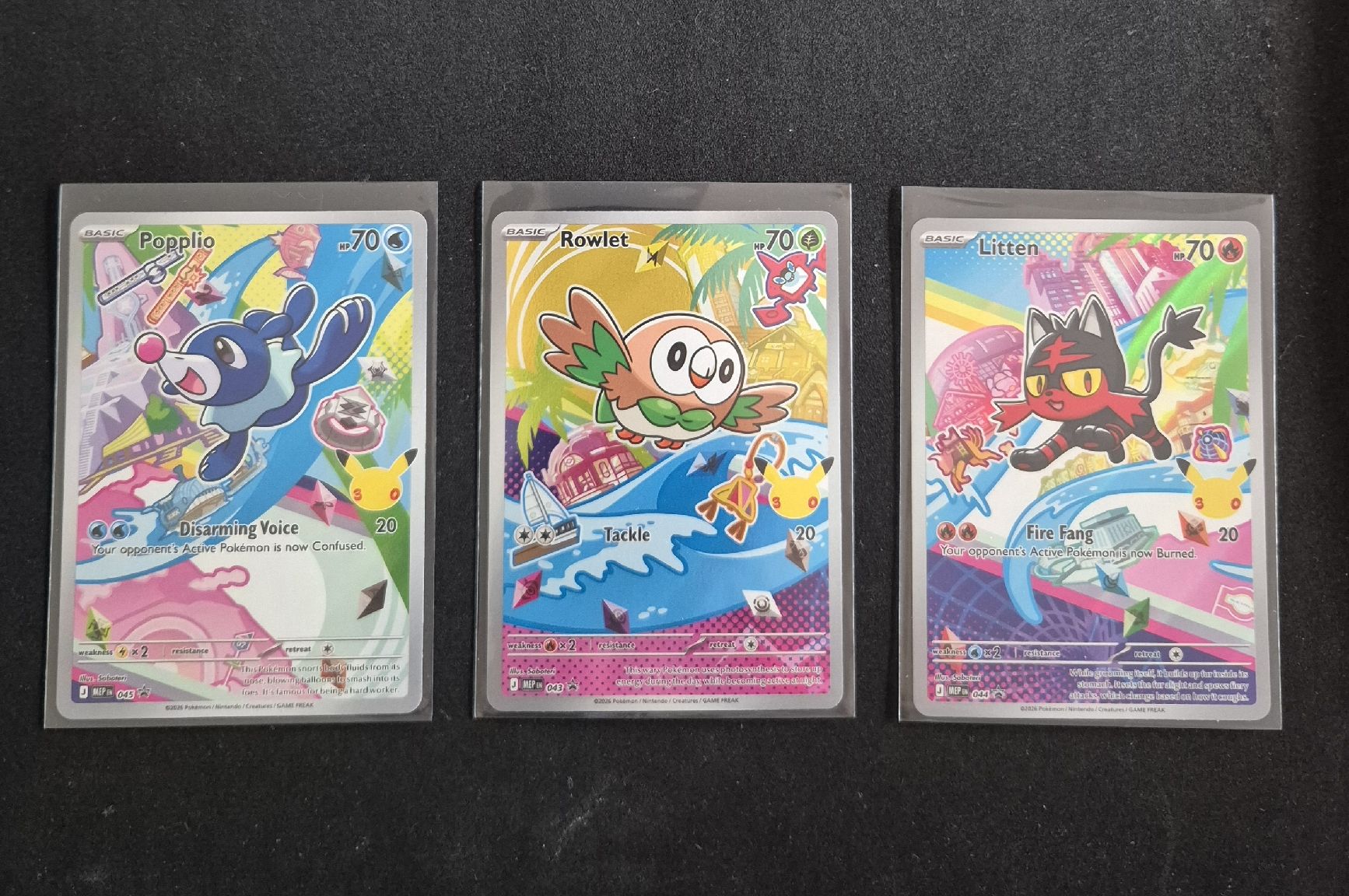 Pokémon Cartes à collectionner: Rowlet, Popplio, Litten - First Partner Collection Series 1  – Neuf (Voir description) à Sementina par PokeLombre