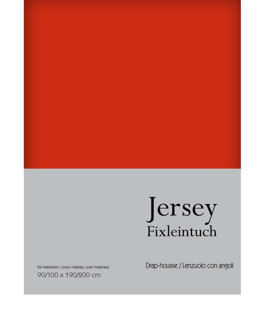 Biancheria da letto: Jersey Fix Leintuch Gr. 160x200 cm Rot – Nuovo e nell'imballaggio originale da Rebstein venduto da Sieberversand