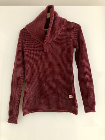 NP:130.- Wie NEU G-Star Strickpulli XS hoher Kragen m. Knopf