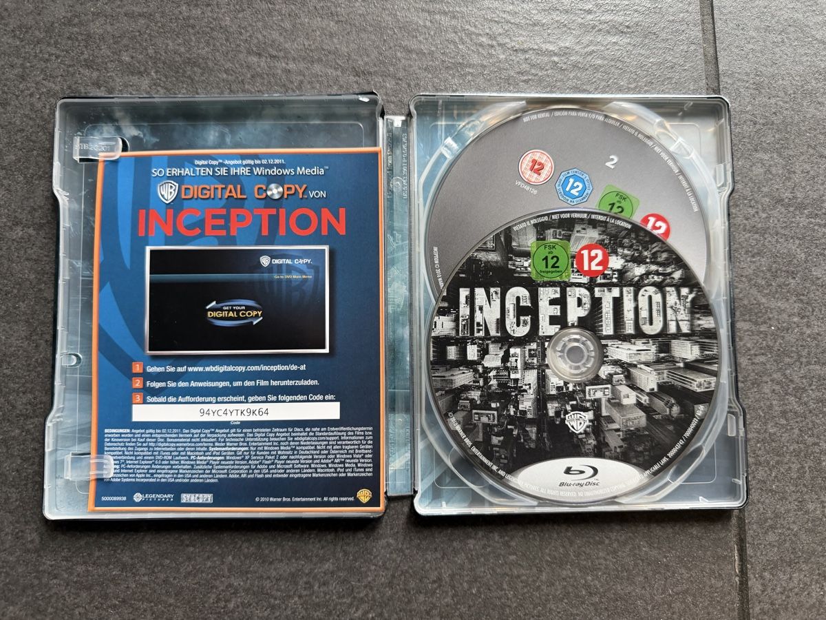 Tous les DVDs: Inception Blu-ray Steelbook – D'occasion à Zürich par cENS0R 2