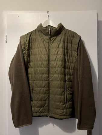 2 in 1 Vintage Fleece Gilet / Übergangsjacke Grösse XXL 