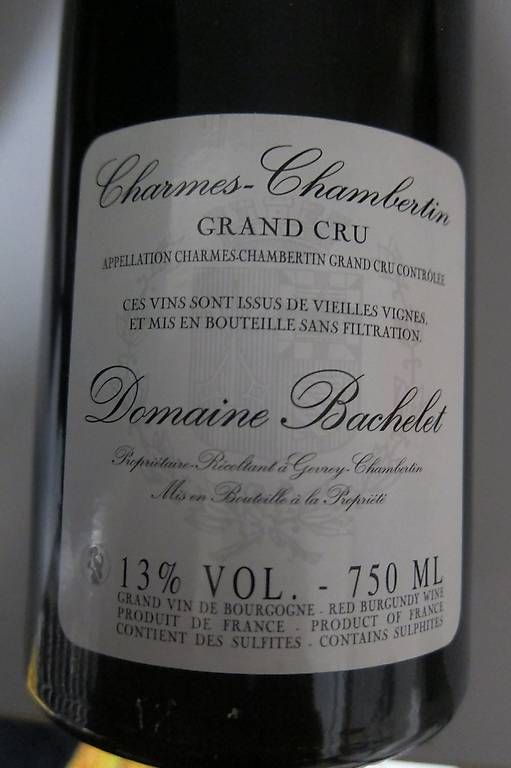 Vino: 2011 Domaine Denis Bachelet Charmes-Chambertin – Usato da Schötz venduto da Kripo2 1