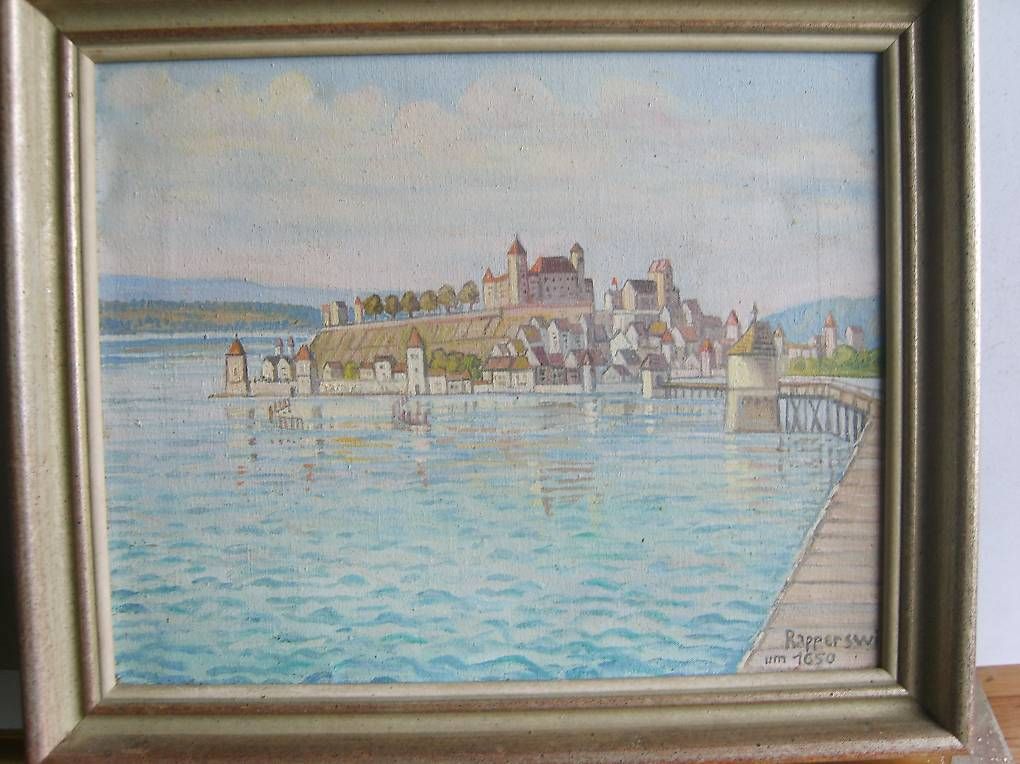 Gemälde: Oelbild Rapperswil – Gebraucht aus Zürich von capo-capo