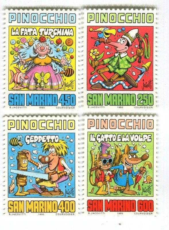 Alle Briefmarken: Briefmarken "Pinocchio". San Marino. – Neu und originalverpackt aus Basel von Butsch5