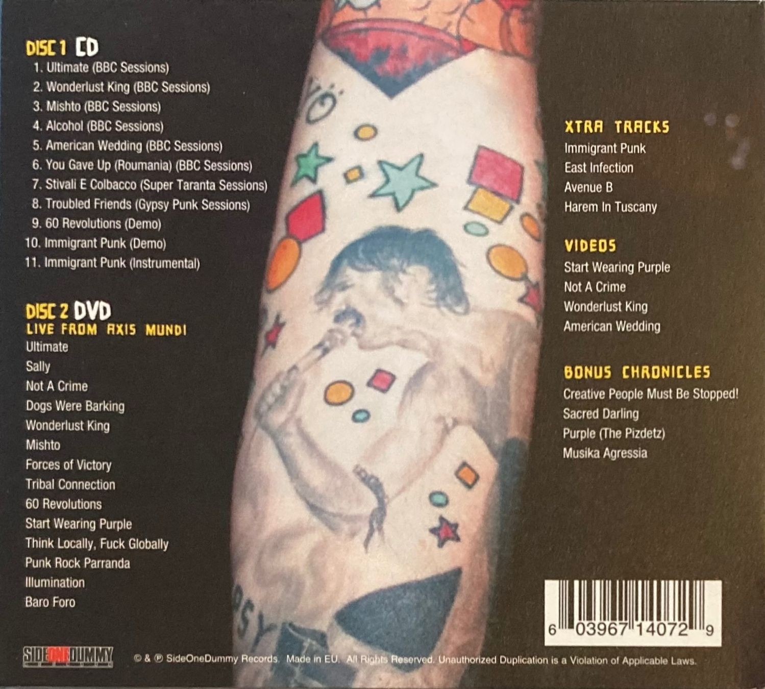 CD: GOGOL BORDELLO - LIVE FROM AXIS MUNDI – Usato da Poliez-Pittet venduto da Newtown-Records 1
